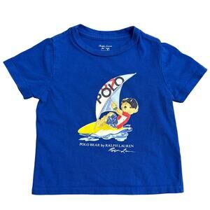 Polo Bear By Ralph Lauren Shirt Windsurfer Short Sleeve Blue Size Baby 18M